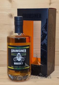 Mammoth Whisky Single Grain Whisky "Classic Edition" Grumsiner Whisky mit 45,8% - 4 Jahre Rum Fass gelagert - Single Grain Whisky aus der Grumsiner Brennerei in der Uckermark